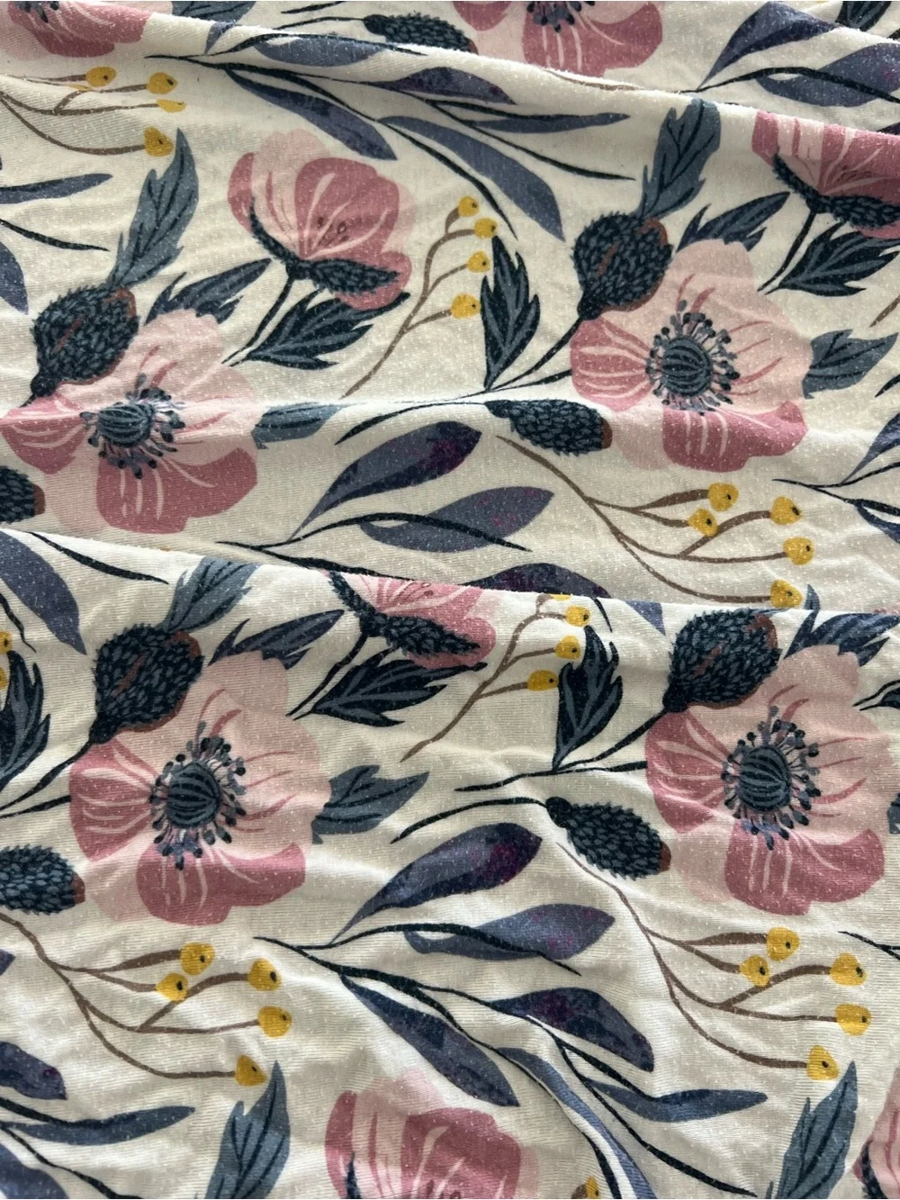 Milkmaid Goods floral crib sheet